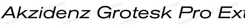 Akzidenz Grotesk Pro Extended字体转换